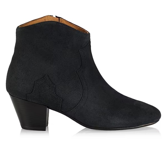 Isabel Marant - NEW Black Suede "Dicker" Booties, Size 39 - Picture 1 of 5